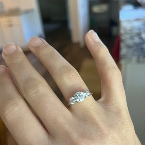 Women Arabella 14k White Gold Swarovski Crystal 2-3/8 ct t.w. Size 5.25 Ring